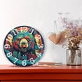 thumbnail image 6 of Bear Houses 10 inch Wall Clocks Non Ticking Easy to Read Battery Decorative for Home Bathroom Kitchen Bedroom Living Room, 6 of 8
