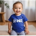 thumbnail image 2 of 1st Birthday Spaceship Space Themed T-Shirts with Planets and Stars for 1st Birthday Party Vintage Royal Shirt 18 Months, 2 of 4