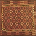 thumbnail image 1 of Ahgly Company Indoor Square Oriental Brown Traditional Area Rugs, 7' Square, 1 of 4