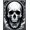 Black White, Pattern 13, variant on ODIKA Skull Beast Graphic Gothic Streetwear Pixel Motif Dorm Guys Men Pet Friendly & Kids Safe Play for Playroom, Bedroom, Reading Nook