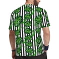 thumbnail image 2 of Wukai Palm Greenery Print Men's Short-Sleeved Mesh T-Shirt,Quick-Dry Short Sleeve Workout T-Shirt-X-Small, 2 of 8