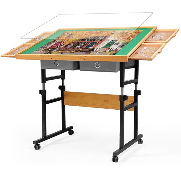 Puzzle Table Builder Butler para 1500 piezas con cajones y funda