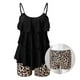 thumbnail image 3 of Traje de baño de dos piezas con tiras en la espalda y estampado conservador para mujer Traje de baño OAVQHLG3B Store  lin121212, 3 of 3