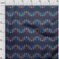 thumbnail image 2 of oneOone Coton Biologique Voile Tissu Rayé Imprimé Ikat par Yard 42 Pouces de Large, 2 of 4