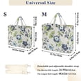 thumbnail image 2 of FORMRS Womens Corduroy Tote Bag Crossbody Shoulder Handbag with Pocket, Light Floral Pattern, 2 of 7