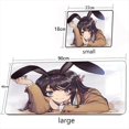 thumbnail image 1 of Bunny Girl Sakurajima Mai Mouse Pad Xxl Gaming Accessories Keyboard Desk Mat Computer PC Gamer Cabinet Carpet Large Mousepad Rug, 1 of 5