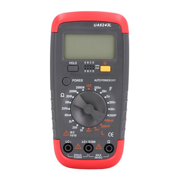 Multimeter Tester, Capacitance Resistance Meter Wide Application ABS Shell Multifunctional for Buildings