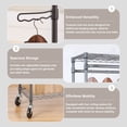 thumbnail image 3 of Better Homes & Gardens Double Hanging Garment Rack, 38.2W x 23.6D x 66.1H in, Gunmetal Finish, Gray, 3 of 12