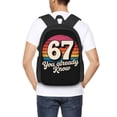 thumbnail image 6 of Six Seven Emojis Backpack Fashion Travel Backpack Laptop Backpack Simple And Large Capacity Backpack 16.5 Inch, 6 of 9