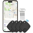 thumbnail image 1 of Buscador de llaves Bluetooth DSDFPFG Air Tags, paquete de 4, color negro, 1 of 7