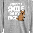 thumbnail image 3 of Instant Message - You Put A Smile On My Face - Toddler & Youth Long Sleeve Graphic T-Shirt, 3 of 6