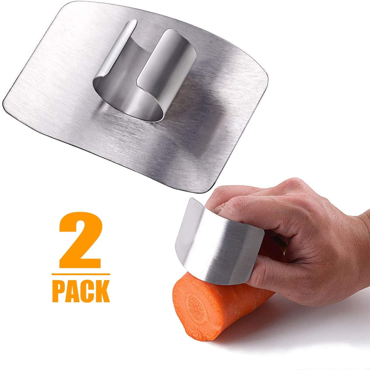 1Pc Fingers Protector Vegetable Cut Safe Stainless Steel Kitchen Hand Guard CSL2 