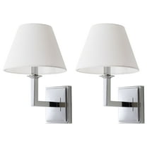 SAFAVIEH Pauline 14.5 in. High Wall Sconce, Chrome, Set of 2