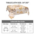 thumbnail image 7 of Wukai Cute Bee Gnome1 Waterproof Tablecloth for Kitchen Dining, Fits Square Tables for 2-4 Seats -54"x54", 7 of 7