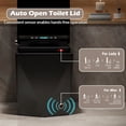 thumbnail image 4 of WinZo Square Smart Toilet Bidet For Modern Bathroom,Diamond-shaped Sleek Design Elonagted Rectangle 17" Comfort Bowl (Black), 4 of 7
