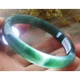 thumbnail image 4 of Icy Green Natural A JADE Jadeite Bangle Bracelet 59 mm 695018 TN, 4 of 12