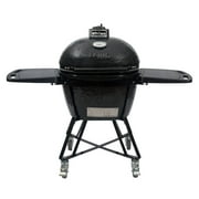 Primo L Oval Ceramic Charcoal All-In-One Kamado Grill Head on Wheeled Cradle