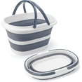 thumbnail image 2 of UYGDUY-Collapsible Water Bucket with Handle, 10L(2.6 Gallon) Foldable Plastic Bucket for Mopping, Window Cleaning, Car Washing, Fishing, Ice Buckets for Camping, Portable Household Organizer Caddy, 2 of 4