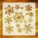 thumbnail image 1 of Fiudx Plantilla de Copo de Nieve Navideño, Plantillas de Plástico Reutilizables, Herramienta Fácil de Usar para Manualidades, Ideal para Pintar, Hacer Tarjetas, Decorar Paredes y Fiestas, Juego de 4, 1 of 1