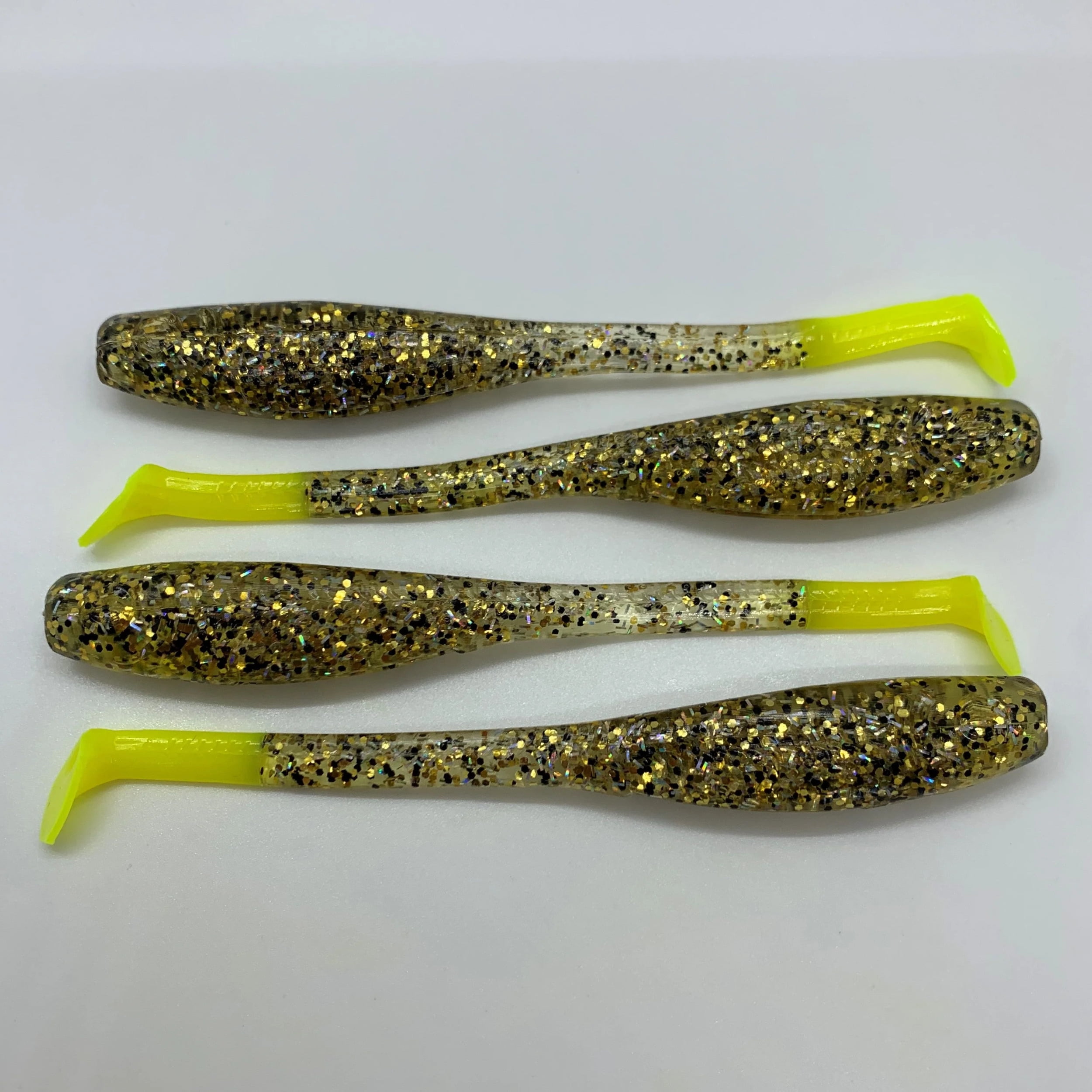 Down South Lures Super Model 5 Paddle Tail Swimbaits 6-Pack (Made in USA) 