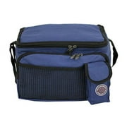 transworld durable deluxe insulated lunch cooler bag (many colors and size available) (12"x10"x8 1/2", navy)