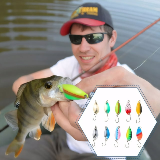 VONKY 10piece Versatile Trout Bait Durable Metal Spoon Fishing Lure Wide Application New Mini Fishing Lure