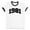 White/Black, variant on 1981 College Style Ringer Tee Shirt Unisex Large White/Black