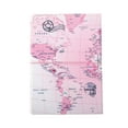 thumbnail image 4 of Unique Bargains 1 Pc Passport Holder Durable Map Design Document Holder for Travel Pink, 4 of 5