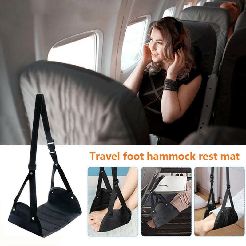 Travel Foot Hammock Portable Home Footrest Flight Hanging Leg For Airplane Train 