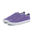 thumbnail image 2 of The Fashion Supply Skylar Canvas Women's Sneakers - Canvas Shoes for Women Sneakers, Comfortable Sneakers for Women, Purple with size 8, 2 of 5