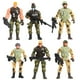 thumbnail image 1 of 6pcs Soldados militares Figuras Modelos de soldado flexibles Juguetes para niños (tipo aleatorio), 1 of 8