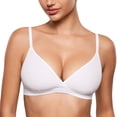 thumbnail image 1 of Bralette INLYRIC Inbarely sin Aros con Escote en V Blanco, 1 of 6