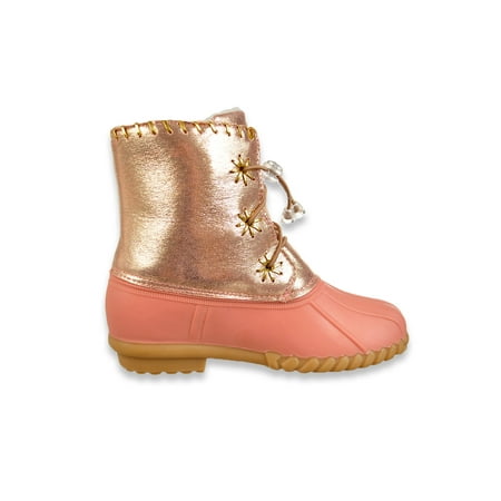 olivia miller womens duck boots flat heel