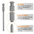 thumbnail image 5 of Uxcell PH2 Phillips Screwdriver Bit 1/4" Shank 100mm Long Magnetic S2 Steel 4.5mm Rod Screw Drill Bit, 5 of 7