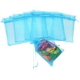 thumbnail image 4 of ORUYROP 100pcs Drawstring Organza Jewelry Candy Pouch Party Wedding Favor Gift Bags (3x4, Lake Blue), 4 of 7