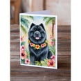 thumbnail image 2 of Chow Chow Luau Greeting Cards Pack of 8 7 in x 5 in, 2 of 3
