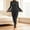 Black, variant on Thermal Underwear Set for Women Ultra Thin Long Johns Scoop Neck Base Layer Top & Bottom Set