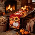 thumbnail image 6 of Fall Decorations Table Runner,Pumpkin Pattern Fall Dining Table Decor Flags,Thanksgiving Dinner Table Layout,12.99x72.04 Inch,Red, 6 of 6