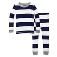 thumbnail image 3 of WOYY Toddler Boys Striped Outfits Long Sleeve Top Pants Soft Kids Sleepwear, Sizes 2-3T, 3 of 3