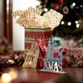 thumbnail image 5 of Piezas de decoración de alce de copo de nieve JanHm de madera para árbol de Navidad, 5 of 5