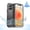 Black, variant on SPORTLINK Waterproof Case for iPhone 13 Shockproof Dustproof Phone Screen Protector Full Body Heavy Duty Sealed Protective Cover 6.1 inch - Frosted Black