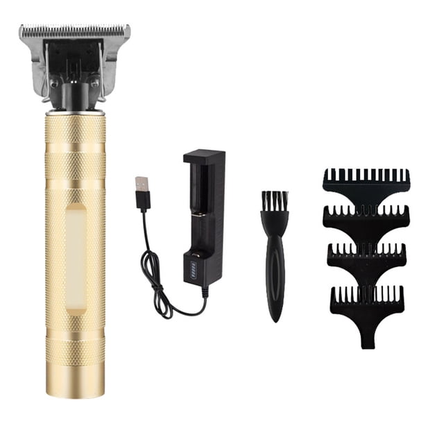 Guardurnaity Recortadora de pelo inalámbrica profesional Gold 7x para hombre: elegante y con carga rápida por USB. Cuidado del cabello