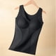 thumbnail image 1 of Ropa interior térmica para mujer, de poliéster, con cuello redondo, almohadilla para el pecho, cálida y calefactora., 1 of 6