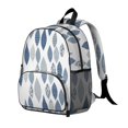 thumbnail image 2 of Geometric Leaf White Pattern Backpack for School, Cute School Bag with Adjustable Shoulder Straps and Padded Back, 13.8"x11.4"x6", 2 of 5