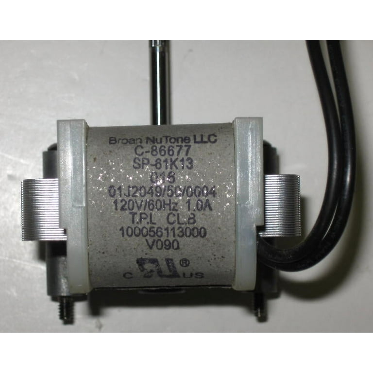 C-86677 Nutone Vent Fan Motor for 763RLN SP-61K13 - Walmart.com