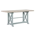 thumbnail image 3 of Steve Silver Darcy Green and Natural Extendable Counter Height Dining Table, 3 of 10