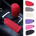 thumbnail image 2 of Trayknick Universal Car Vehicle Anti-slip Gear Knob Cover Handbrake Handle Sleeve Set, 2 of 13