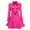 Hot Pink, variant on qucoqpe Women's Double Breasted Pea Coat Winter Mid-Long Trench Coat with Belt