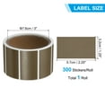 thumbnail image 2 of Uxcell Colored Thermal Labels Color Direct Thermal Printer Sticker Label Rectangle Adhesive Paper Sticker Roll Brown 2.25x1.25 Inch, 2 of 6