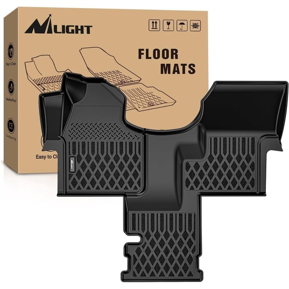 Nilight TPE Floor Mats for All Mercedes Benz Sprinter 2500 3500 2019 2020 2021 2022 2023 2024 2025 Weather Custom Fit Heavy Duty Floor Liners